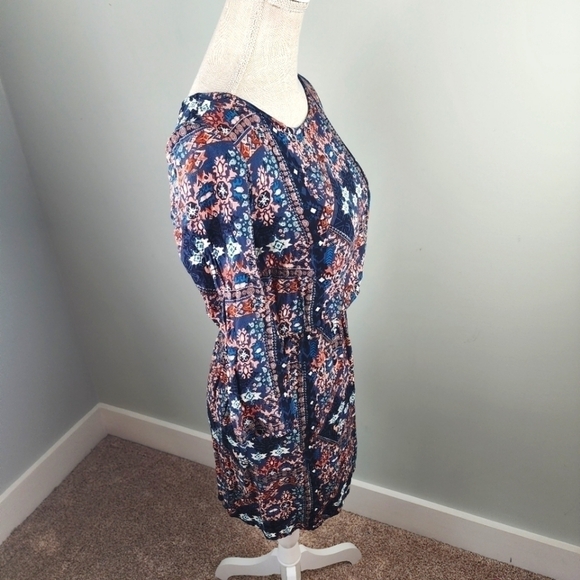 Divided By H&M Women’s Multicolor Elastic Waist Dress With Pockets Size 2 - Picture 3 of 8